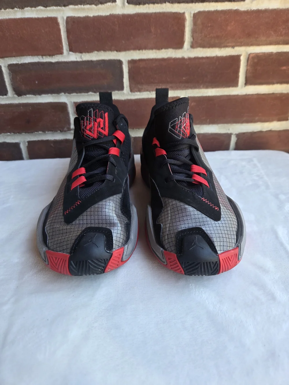 Jordan One Take 4 Bred Men’s 7.5 Black Red Grey Basketball Shoes DO7193-061